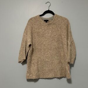 J. Crew Soft Beige Crew Neck Sweater